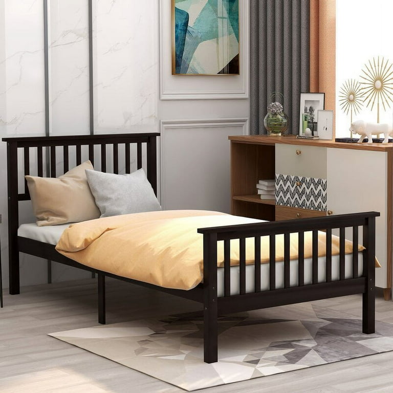 Twin bed frame no footboard deals