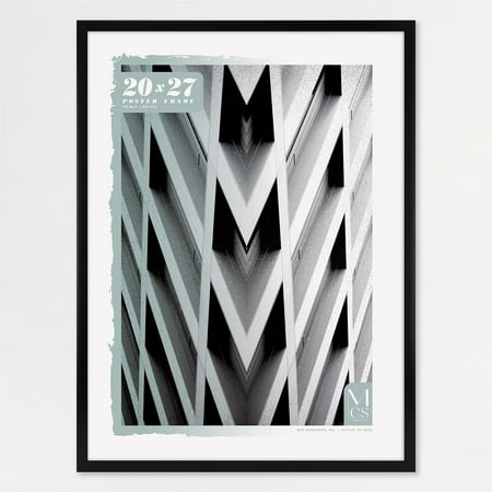 MCS Foundation 16x24 Poster Frame Traditional Brass, Vertical & Horizontal Wall Hanging Large Picture Frame for Photos, Posters & Art Prints (1-Pack)