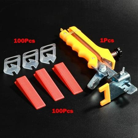 

100Pcs Tile Leveling Spacer System Tool Kit Clips Wedges Flooring Lippage Plier