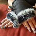 thumbnail image 4 of Women's Winter Faux Fingerless Gloves Soft Warm And Stylish Lined Mittens, 4 of 8