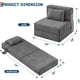 thumbnail image 2 of 72 - pulgada single - size folding sofa cama sleeper chair: convertible futon couch con pillow, small y moderno, linen fabric, ideal para para sala de estar o dorm, 2 of 7