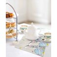 thumbnail image 4 of Easter Bunny Kitchen Dish Towels for Drying Dishes Set of 4, Blue Easter Eggs Spring Floral Linen Waffle Weave Microfiber Hand Tea Bathroom Towels Quick Dry & Absorbent Towel 12x12, 4 of 7