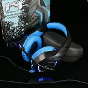 Onikuma 0.14" Stereo USB LED PC Gaming Headset with Mic for Computer lapt op