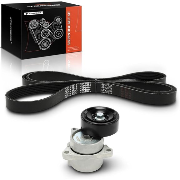 A-Premium Engine Serpentine Belt Drive Kit Compatible with Nissan Altima 2007-2013 - 2.5L