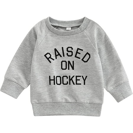 

PIKADINGNIS Toddler Baby Boys Girls Crewneck Sweatshirts Letter Printed Long Sleeve Pullover Sweater Tops Fall Winter Clothes