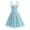 003 Blue, variant on Women's Keyhole Floral Embroidery Dress Sheer Mesh Illusion Vintage Cocktail Swing Dress Wedding Party Prom Tulle Evening Dress