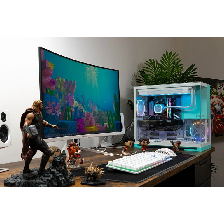 Skytech Aqua Gaming PC Desktop AMD Ryzen 7 9700X NVIDIA GeForce