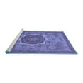 thumbnail image 2 of Ahgly Company Machine Washable Indoor Rectangle Oriental Blue Modern Area Rugs, 3' x 5', 2 of 4