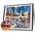 thumbnail image 2 of Kit de dibujo de diamantes de imitación de Navidad con forma redonda de taladro completo DIY 5D Likrtyny Arte deco, 2 of 8