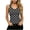 Gray, variant on Women's Summer Knit Ribbed Tank Top with Classic Polka Dots Pattern V-Neck Cami Stretchy Casual Everyday Sleeveless Summer Tops