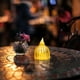 thumbnail image 4 of Lámpara redonda de velas de caramelo navideña - LED sin llama a pilas, luz romántica de noche en la mesilla para decorar el dormitorio, 3 tamaños, 4 of 6