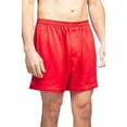 thumbnail image 3 of Fishers Finery Men's 100% Pure Mulberry Silk Boxers-No Roll Waist (Red, M), 3 of 6