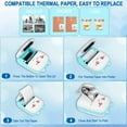 thumbnail image 5 of AIFUSI Portable Mini Photo Printer, with 6 Rolls Thermal Paper, Blue, 5 of 7