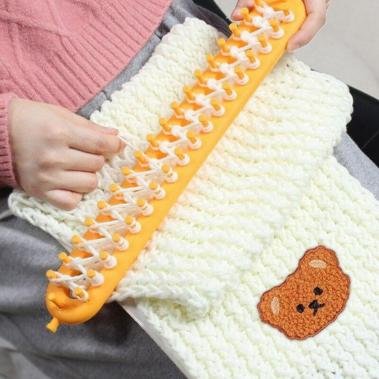 Knitting Loom Kit, DIY Craft Knitting Board Looms with Loom Pick Tool and  Needle, Durable & Safe, Creativity for Kids Small Knitting Loom Kit -  Perfect for Scarf, Hat, Sock, Shawl 