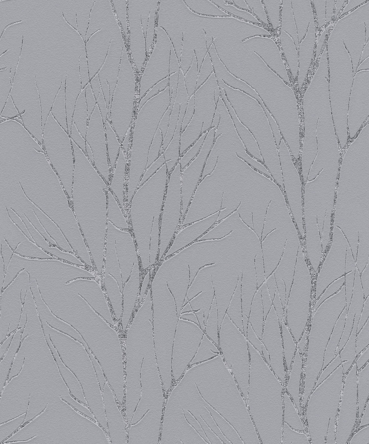 Advantage Diani Pewter Metallic Tree Wallpaper