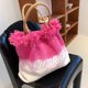 thumbnail image 4 of Bolsos de hombro de diseñador de lujo para mujer en la moda 2023 Nuevo bolso de mano de gran capacidad con color contrastante para mujer Bolso de mano con borlas para mujer, 4 of 5