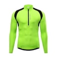 thumbnail image 4 of Camiseta de ciclismo de manga larga con media cremallera para hombre, camiseta de ciclismo transpira Wosawe Jersey de ciclismo, 4 of 6