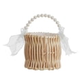 thumbnail image 1 of Tnarru Wedding Basket Trendy Decorative with Handle for Restaurant Cafe Anniversary, 1 of 8