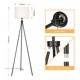 thumbnail image 2 of Lámpara de pie con trípode de Metal con bombilla LED E26 de 7W, lámpara de pie Industrial, luces al MABOTO Lámpara de piso, 2 of 7