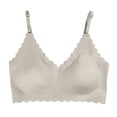 thumbnail image 4 of Womens Seamless T-Shirt Bras Wireless Comfy Jelly Bra, Full Coverage Bralette No Show Under Clothes(Light Pink,L), 4 of 5