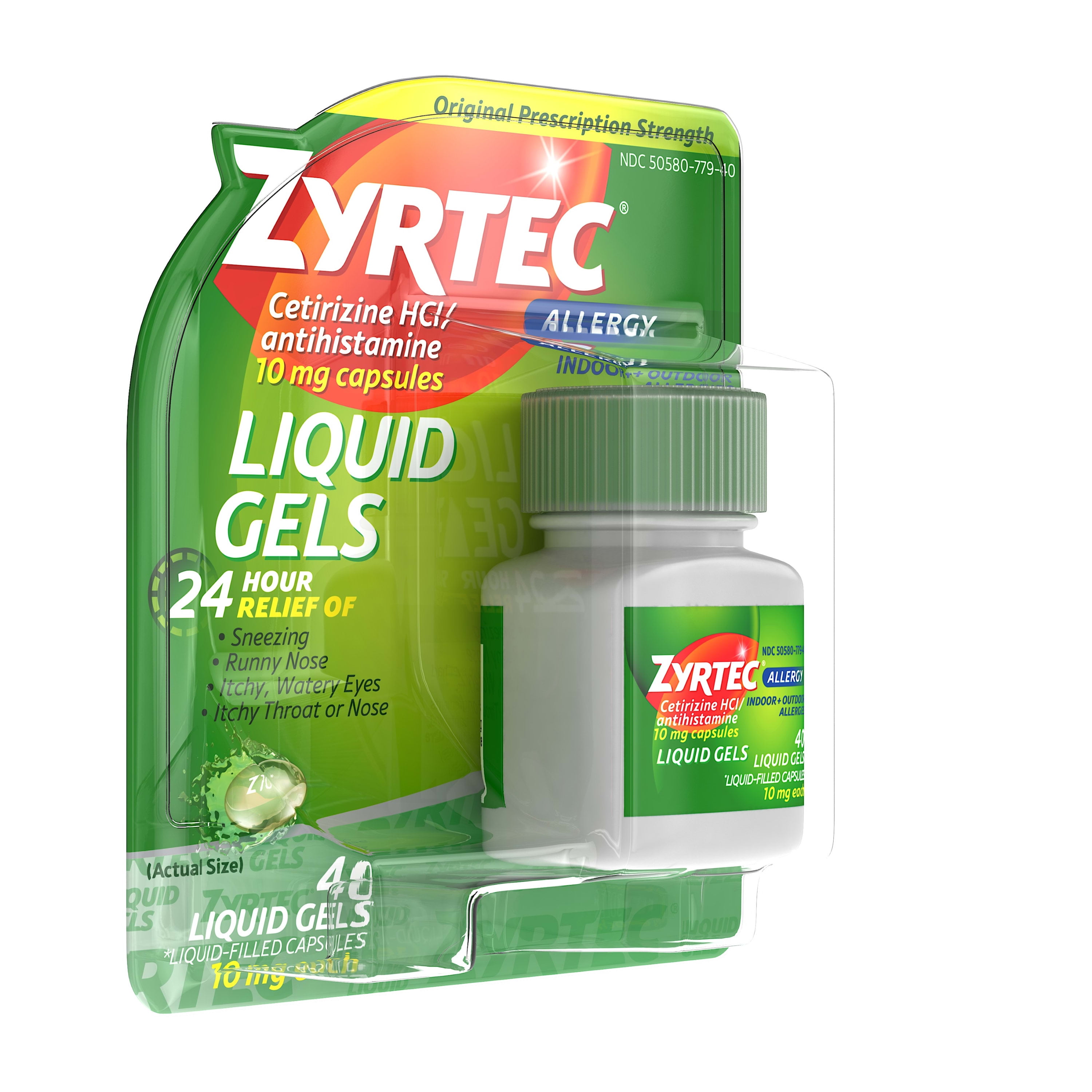 Buy Zyrtec 24 Hour Allergy Relief Antihistamine Liquid Gels, 40 ct