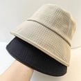 thumbnail image 2 of CoCopeaunts Bucket Hat for Men Solid Color Checkered Pattern Design Fisherman Hat Four Seasons Sunscreen Versatile Basin Hat, 2 of 8