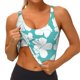 thumbnail image 3 of Balery Vintage Floral Sujetadores deportivos con espalda cruzada para mujer, acolchados, sin costuras, de alto impacto, ideales para yoga, gimnasio, entrenamiento y fitness.-XX-Large, 3 of 8