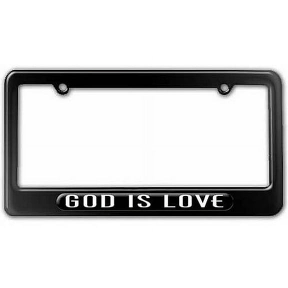 God Is Love, Religious License Plate Tag Frame, Multiple Colors