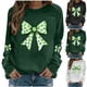 thumbnail image 1 of RKSTN St Patrick's Day Sweatshirt for Women Oversized Crewneck St Paddy's Day Irish Luckys Shamrocks Graphic Print Sweatshirts Top Womens Casual Plus Size Round Neck Loose Long Sleeve T Shirts, 1 of 5