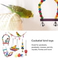 thumbnail image 4 of Juguetes Para Pájaros Cacatúas, Juguetes Para Periquitos Y Pájaros, 11 Piezas, Fortalecen Los Músculos Para Cotorras Para Pinzones, 4 of 7