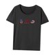 thumbnail image 3 of Camiseta para mujer de verano suave y cómoda camisa con cuello redondo para vacaciones en la calle y la oficina Gris, 3 of 7