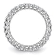 thumbnail image 2 of 14kw Emerald-cut D E F Pure Light Moissanite Eternity Band, 2 of 5