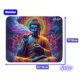 thumbnail image 4 of Mouse Pad SVART de Superficie Suave, base antideslizante, con diseño orginal de Buda Gautama, Diseño4, 22*18 cm, 4 of 5