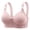 Hot Pink, variant on Breezora Jacquard Full Cup Bras for Women Three Row Back Closure Comfort Support Wireless Design with Smooth Coverage 36 Size Beige