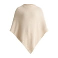 thumbnail image 5 of Time and Tru Women's Mock Neck Poncho, S/M, Oatmeal, 5 of 5