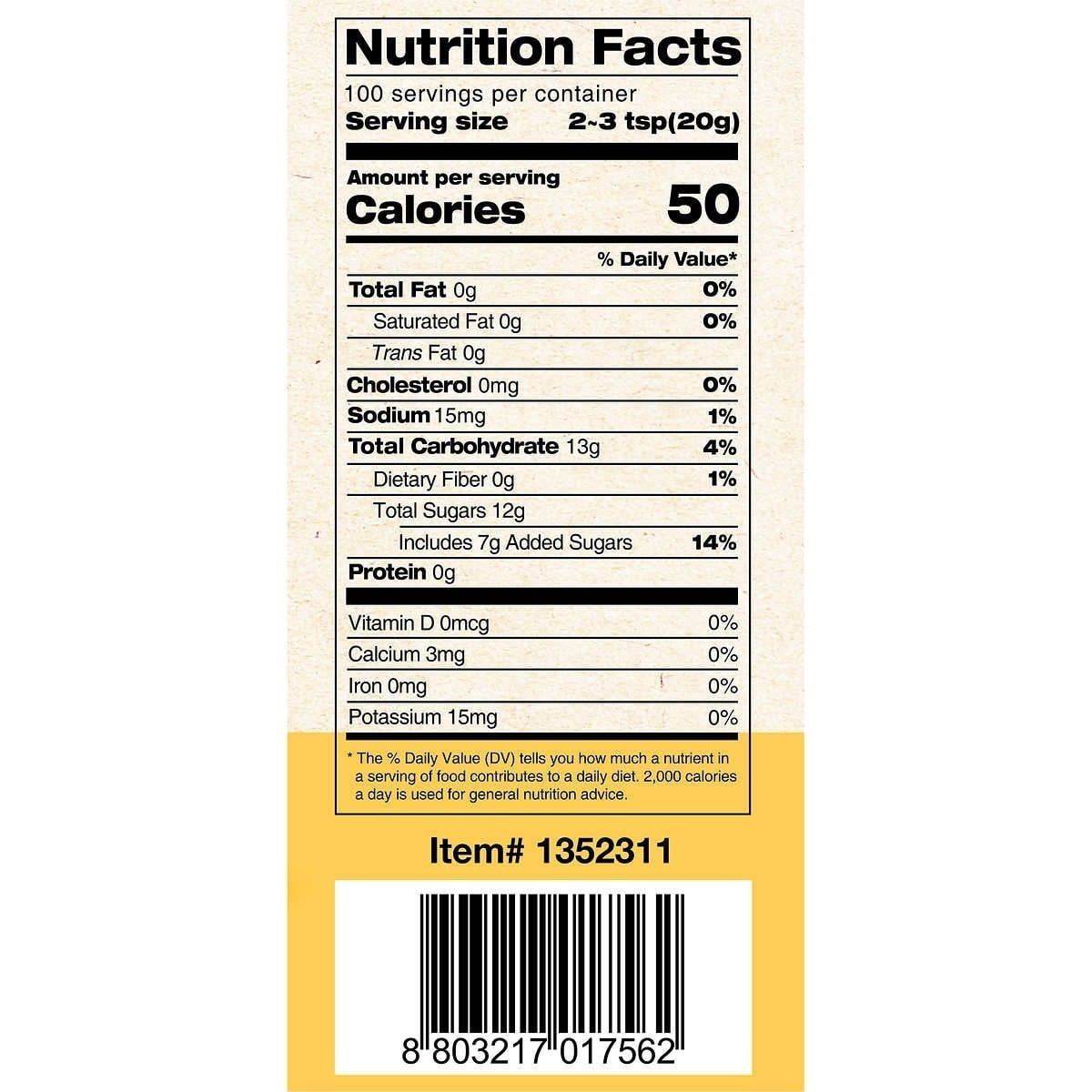 Vonbee Honey Citron and Ginger Tea 70.54 Ounce Jar
