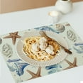 thumbnail image 6 of Shiartex 4Pcs Starfish Sea Pattern Linen Dining Table Placemats for Birthday Parties, Christmas, Restaurants, Buffets & Home Decoration 18x12in, 6 of 8