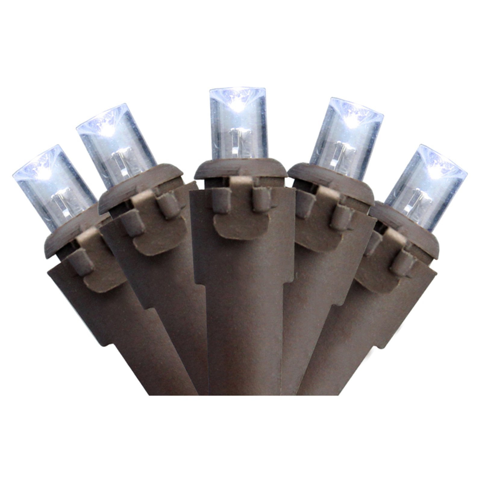 Northlight 50 ct. LED Lights with Brown Wire 4 in. Spacing