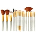 thumbnail image 2 of Set de brochas de maquillaje Yuyangstore 18 piezas Plata dorada, 2 of 8