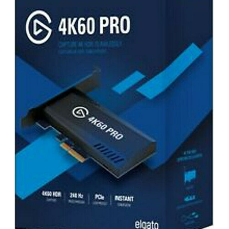 Corsair Elegato Game Capture 4K60 Pro MK.2 Game Capturing Device -  Functions: Video Game Capturing - PCI Express x4 - H.264, AVC, H.265 - PC -  Plug-in