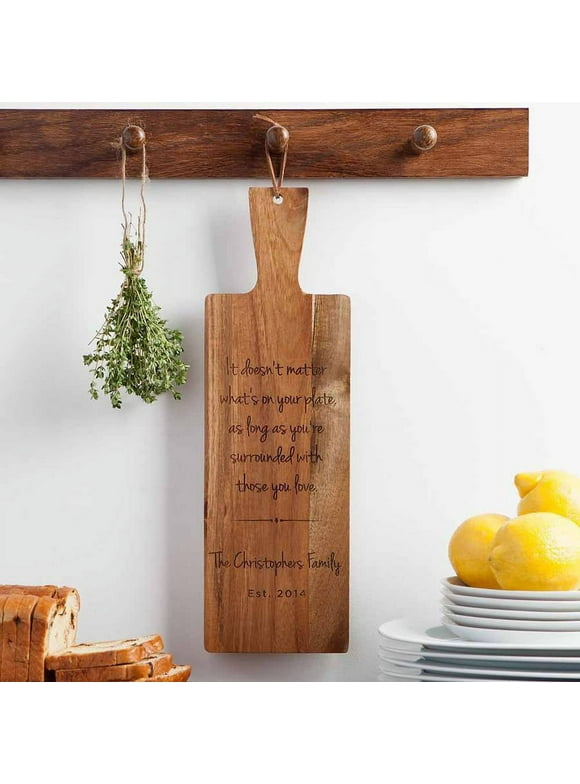 Personalized Surrounded with Those You Love Bread Board