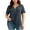 Navy, variant on Lopecy-Sta Plus Size Tops for Women Summer V Neck Short Sleeve Tee Shirts Henley Button Casual Loose Fit Blouse Summer Fshion Tunics