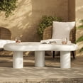 thumbnail image 5 of Elowen Outdoor Patio Coffee Table in White, 5 of 10