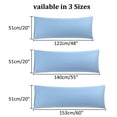 thumbnail image 6 of REGALWOVEN Microfiber Body Pillowcases, Striped Pillow Case Breathable & Soft Bed Pillow Covers Steel Blue Jumbo, 6 of 7