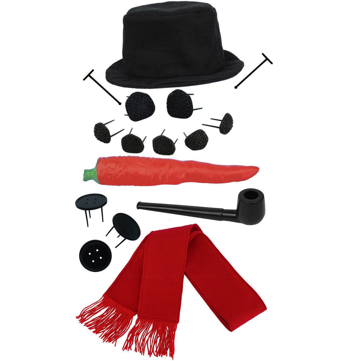 Evelots Lady Snowman Kit-All Pink-Glamorous Eyes//Mouth-Sturdy-Exclusive Design
