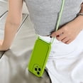 thumbnail image 1 of Crossbody Lanyard Liquid Silicone Case For iPhone 16 15 Pro Max 14 13 12 Necklace Strap Camera Protection Shockproof Soft Cover Green for iphone13ProMax(6.7"), 1 of 6