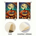 thumbnail image 3 of Durable Halloween Linen Garden Flag, Spooky Outdoor Yard Décor, Double-Sided, Perfect for Fall Home Decorations, 12x18, 3 of 8