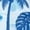 Blue Monstera Palm Tree Plumeria Flower, variant on Jiueut Blue Butterfly Pattern Matching Hawaiian Outfits for Couples, Women's Casual Summer Flowy Sleeveless Crewneck Dress Men's Hawaiian Button Down Aloha Shirt, XS