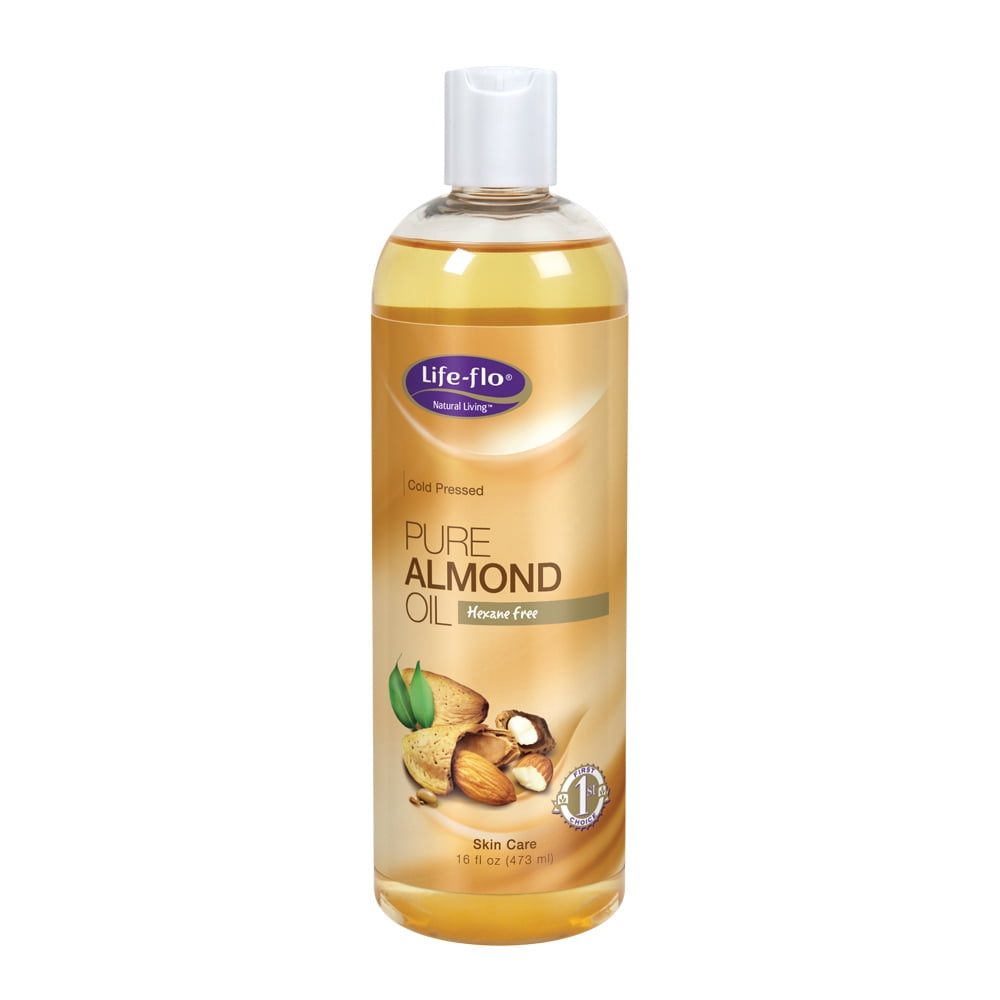 Lifeflo Pure Almond Oil Natural Skin & Hair Moisturizer w/ Omega 3
