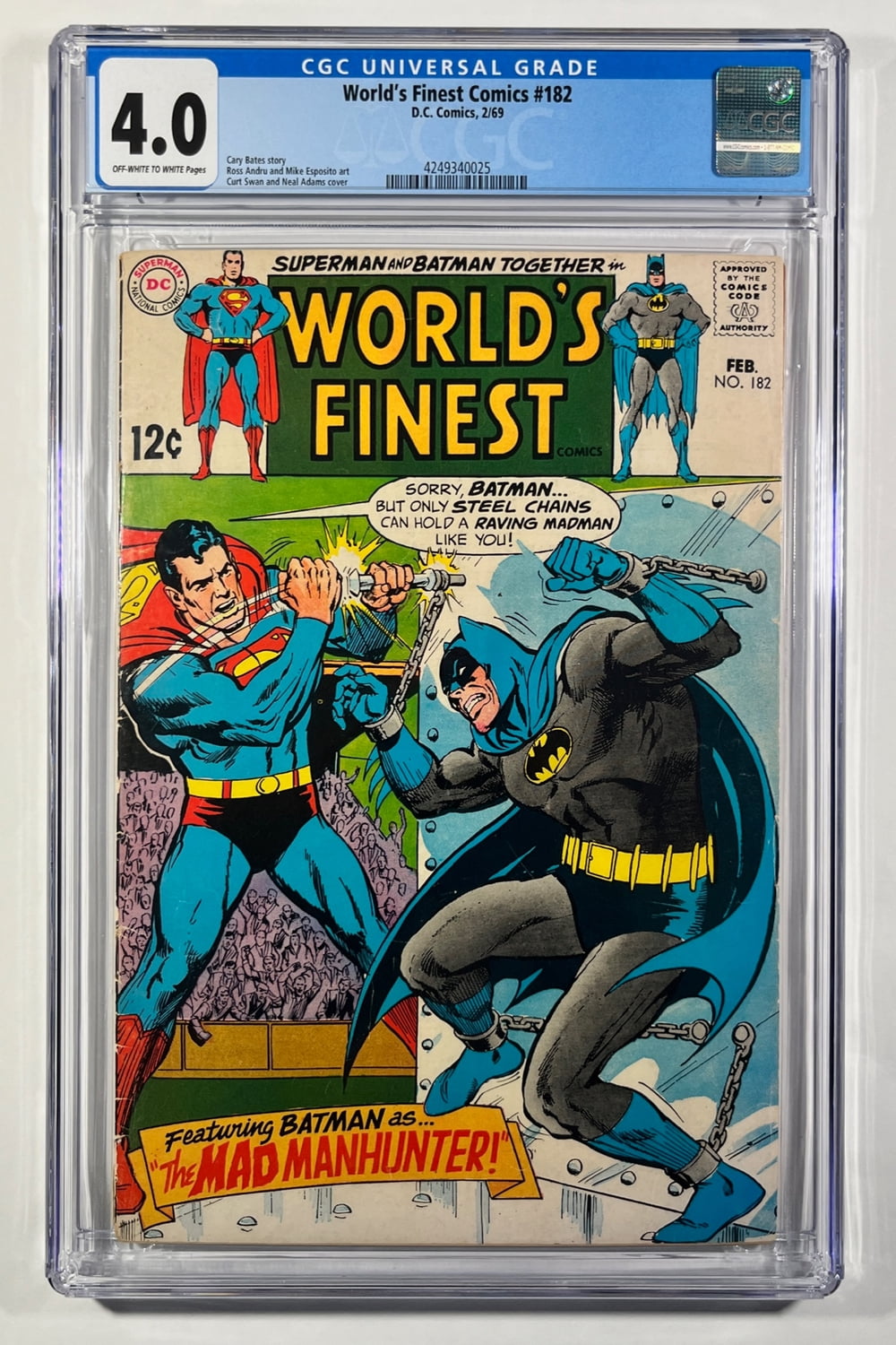 Cover of World's Finest Comics #182